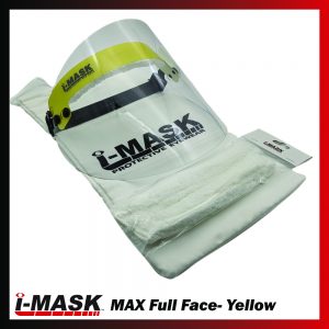 iMask Full Face Shield with yellow headband